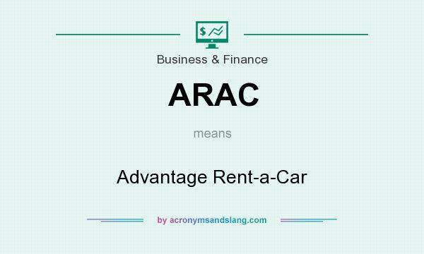 What does ARAC mean? It stands for Advantage Rent-a-Car
