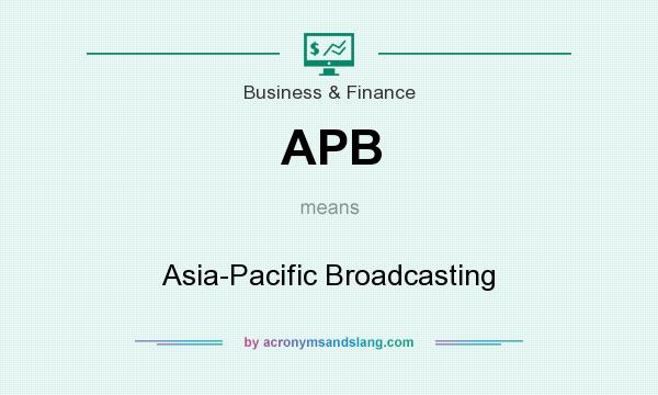What does APB mean? It stands for Asia-Pacific Broadcasting