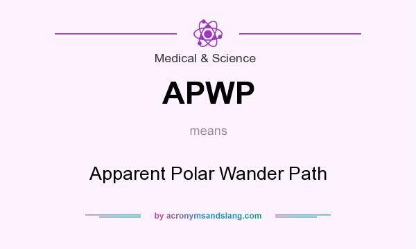 What does APWP mean? It stands for Apparent Polar Wander Path
