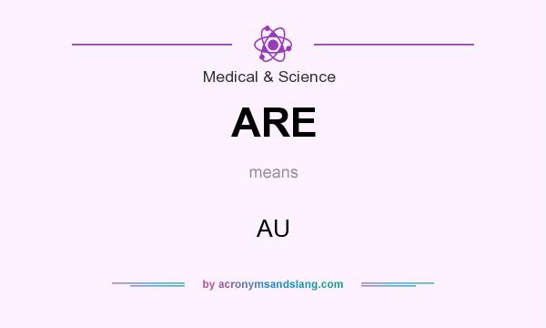 What does ARE mean? It stands for AU