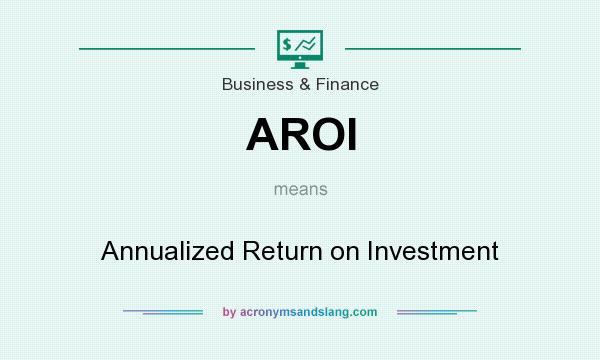 What does AROI mean? It stands for Annualized Return on Investment