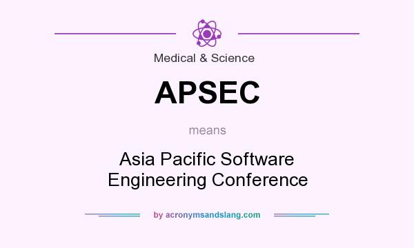 What does APSEC mean? It stands for Asia Pacific Software Engineering Conference