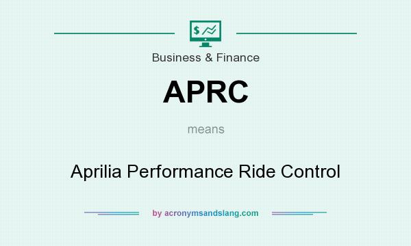 What does APRC mean? It stands for Aprilia Performance Ride Control