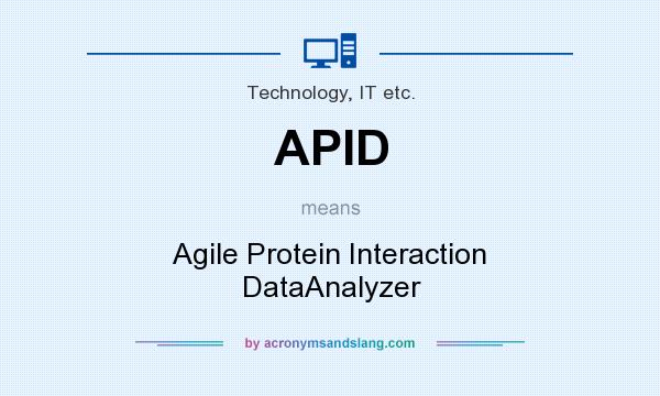 What does APID mean? It stands for Agile Protein Interaction DataAnalyzer