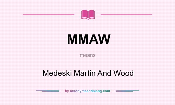 What does MMAW mean? It stands for Medeski Martin And Wood