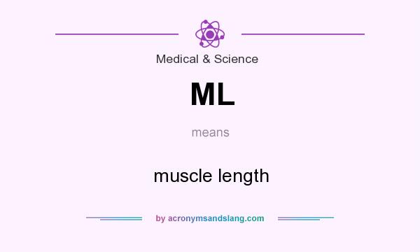 What does ML mean? It stands for muscle length