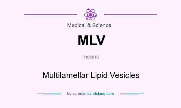 What does MLV mean? It stands for Multilamellar Lipid Vesicles