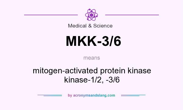What does MKK-3/6 mean? It stands for mitogen-activated protein kinase kinase-1/2, -3/6