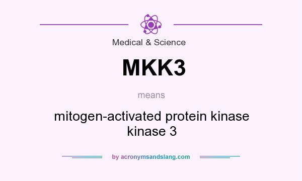 What does MKK3 mean? It stands for mitogen-activated protein kinase kinase 3