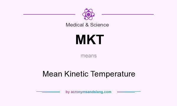 What does MKT mean? It stands for Mean Kinetic Temperature
