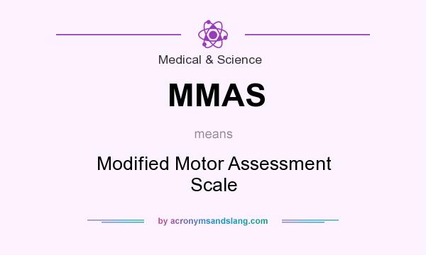 What does MMAS mean? It stands for Modified Motor Assessment Scale