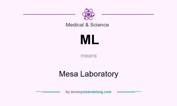 What does ML mean? It stands for Mesa Laboratory