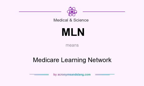 What does MLN mean? It stands for Medicare Learning Network