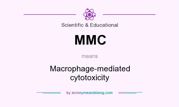What does MMC mean? It stands for Macrophage-mediated cytotoxicity