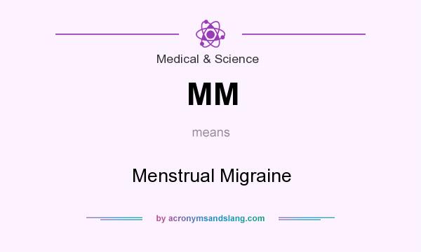 What does MM mean? It stands for Menstrual Migraine