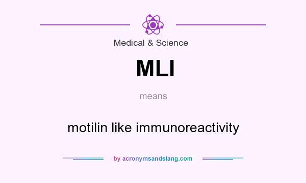 What does MLI mean? It stands for motilin like immunoreactivity