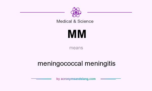 What does MM mean? It stands for meningococcal meningitis