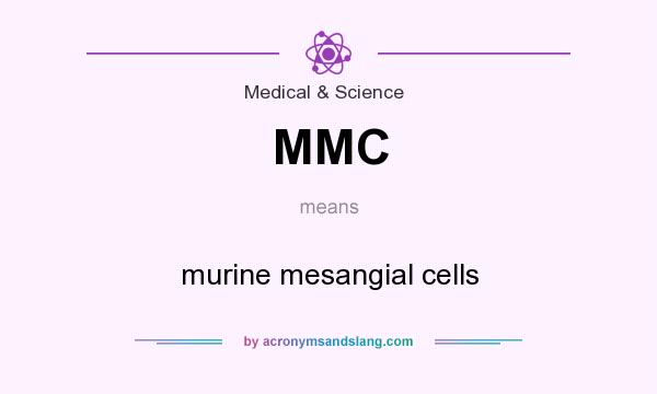 What does MMC mean? It stands for murine mesangial cells