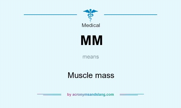 What does MM mean? It stands for Muscle mass