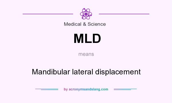What does MLD mean? It stands for Mandibular lateral displacement