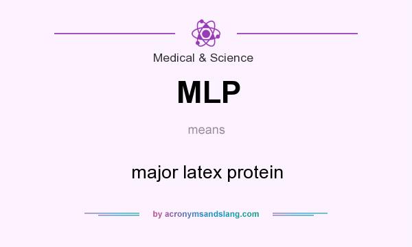 What does MLP mean? It stands for major latex protein