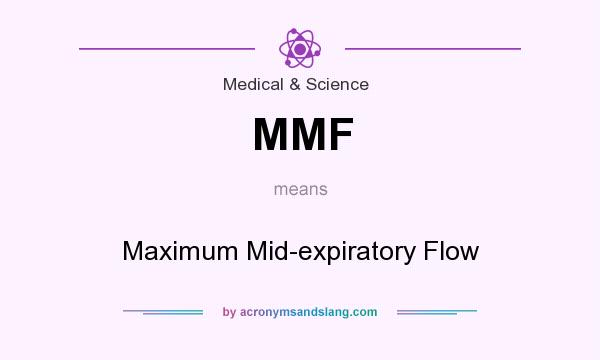 What does MMF mean? It stands for Maximum Mid-expiratory Flow