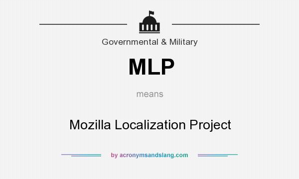 What does MLP mean? It stands for Mozilla Localization Project