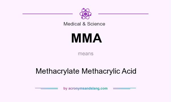 What does MMA mean? It stands for Methacrylate Methacrylic Acid