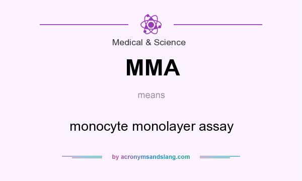 What does MMA mean? It stands for monocyte monolayer assay