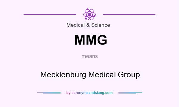What does MMG mean? It stands for Mecklenburg Medical Group