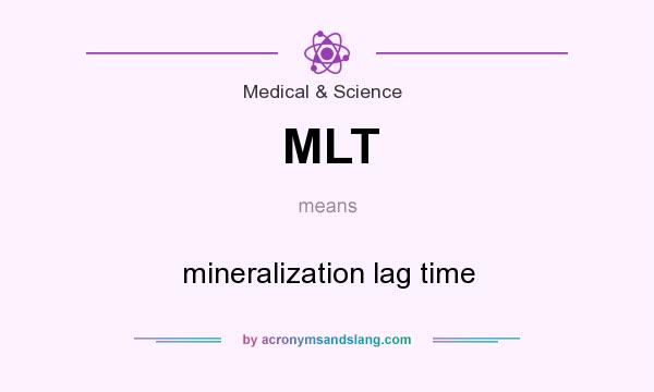What does MLT mean? It stands for mineralization lag time