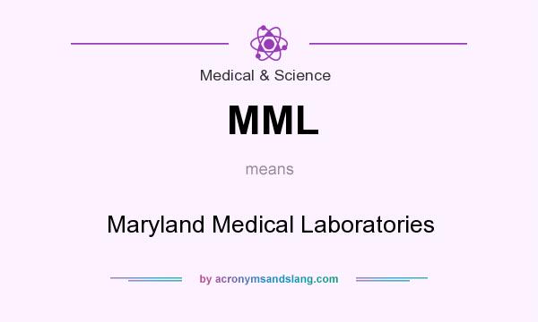 What does MML mean? It stands for Maryland Medical Laboratories