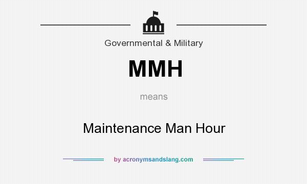 What does MMH mean? It stands for Maintenance Man Hour