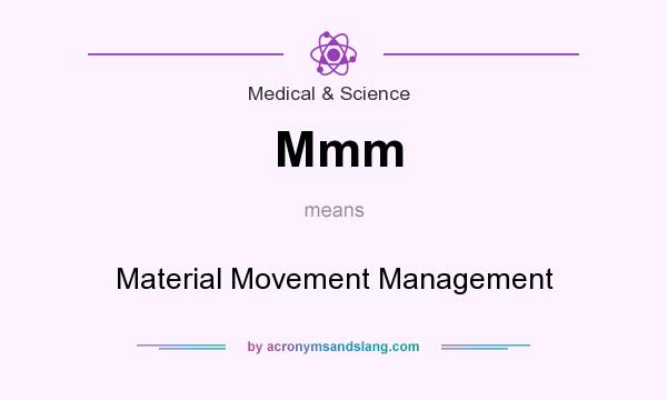 What does Mmm mean? It stands for Material Movement Management