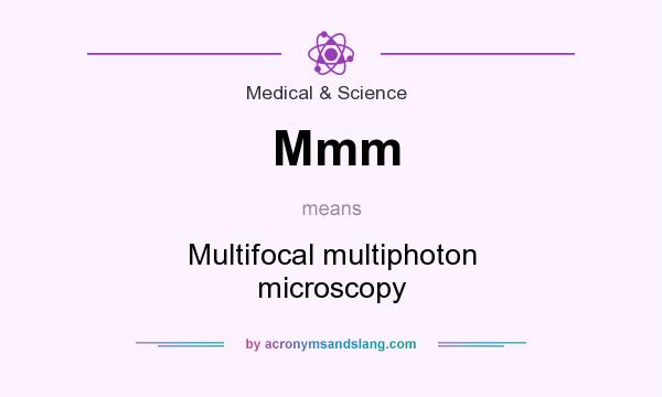 What does Mmm mean? It stands for Multifocal multiphoton microscopy