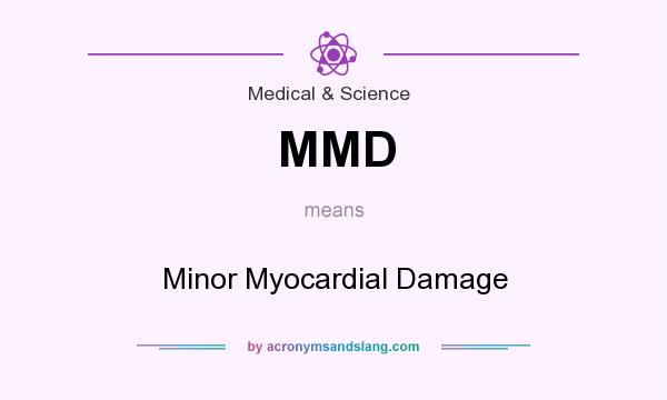 What does MMD mean? It stands for Minor Myocardial Damage