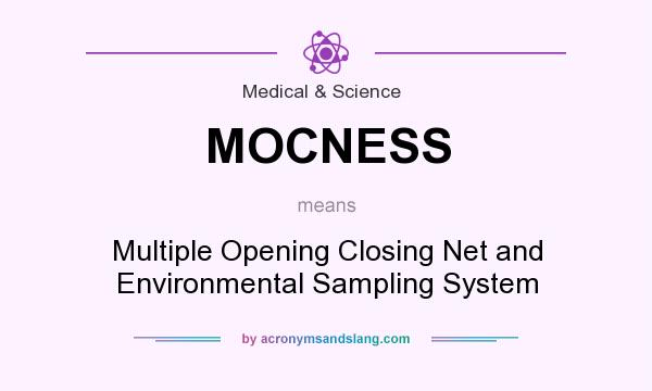 What does MOCNESS mean? It stands for Multiple Opening Closing Net and Environmental Sampling System