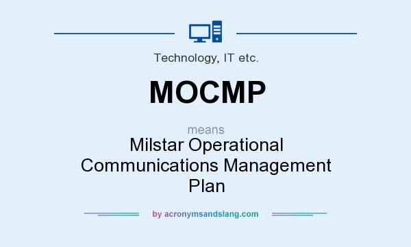 What does MOCMP mean? It stands for Milstar Operational Communications Management Plan