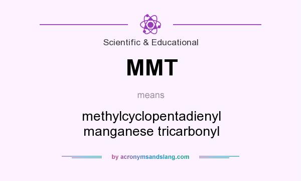 What does MMT mean? It stands for methylcyclopentadienyl manganese tricarbonyl