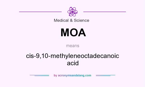 What does MOA mean? It stands for cis-9,10-methyleneoctadecanoic acid
