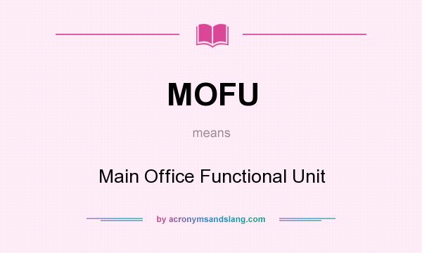 abbreviations for words mofu