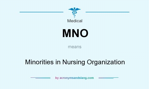What does MNO mean? It stands for Minorities in Nursing Organization