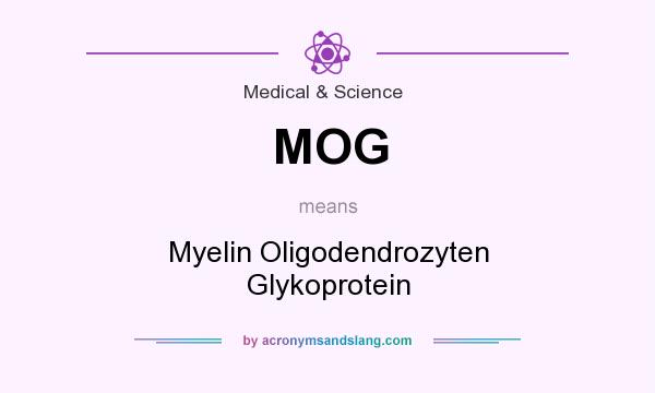What does MOG mean? It stands for Myelin Oligodendrozyten Glykoprotein