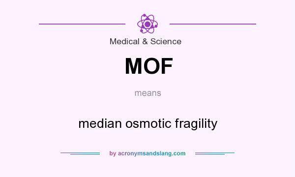 What does MOF mean? It stands for median osmotic fragility