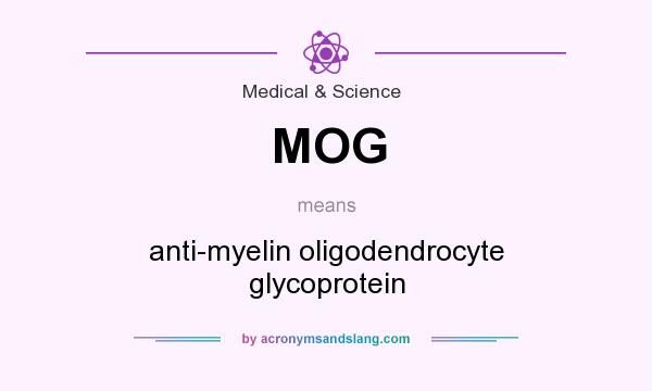 What does MOG mean? It stands for anti-myelin oligodendrocyte glycoprotein
