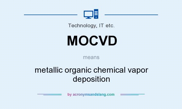 What does MOCVD mean? It stands for metallic organic chemical vapor deposition