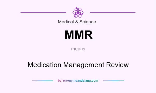What does MMR mean? It stands for Medication Management Review