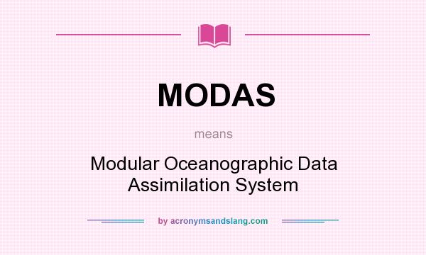 What does MODAS mean? It stands for Modular Oceanographic Data Assimilation System