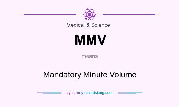 What does MMV mean? It stands for Mandatory Minute Volume