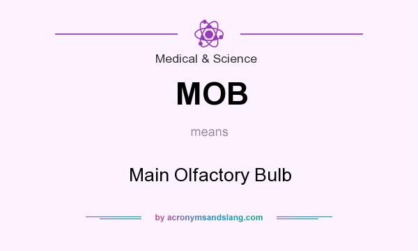 What does MOB mean? It stands for Main Olfactory Bulb